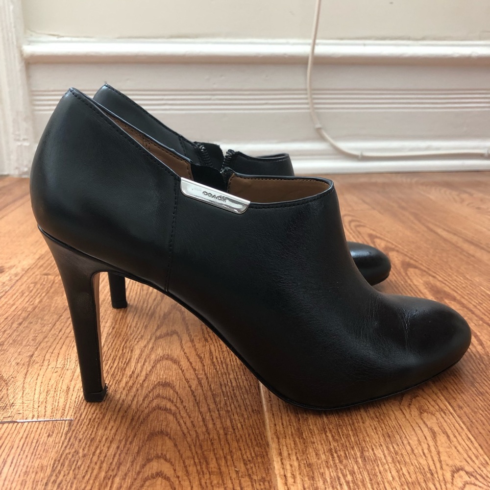 COACH leather booties